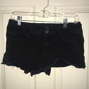 Black denim Charlotte Russe shorts